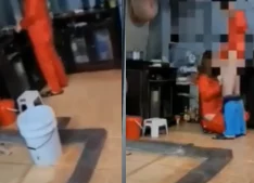 Đang Nấu Mì Tôm Ăn Thì Chồng Đè Ra Địt
